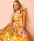 Alemais Silas One Shoulder Gown - 10 / Floral - Dresses