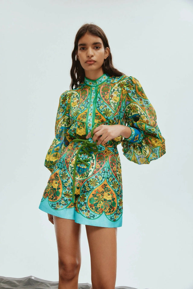 Alemais Sofie Blouse and Shorts Set Size 16 - 16 / Print - Outfit Sets
