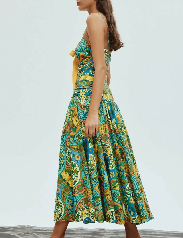 Alemais Sofie Midi Dress Multi Size 10 - 10 / Multi - Dresses