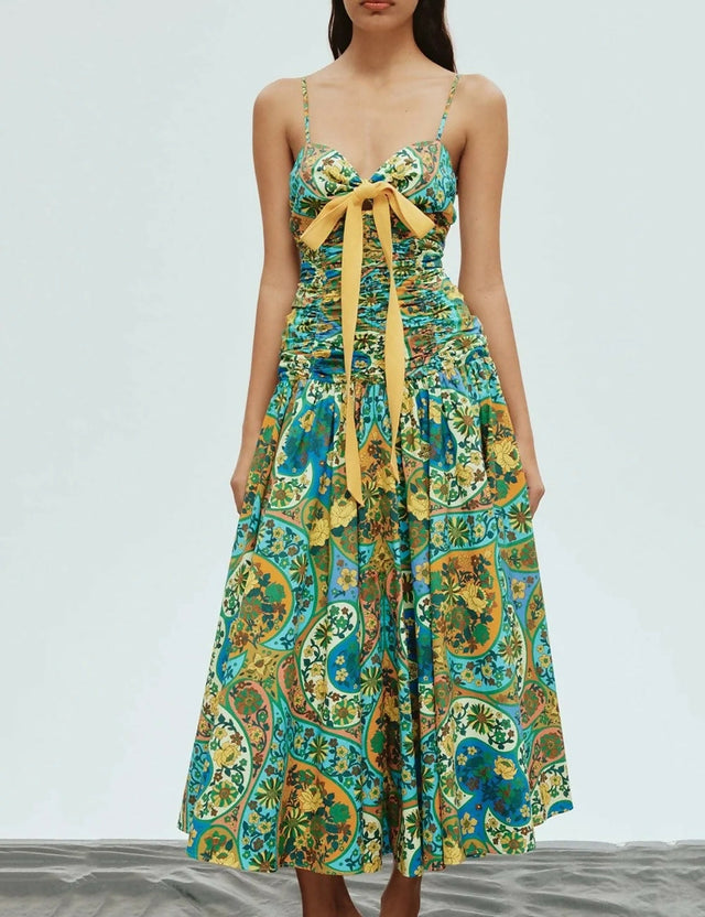 Alemais Sofie Midi Dress Multi Size 10 - 10 / Multi - Dresses