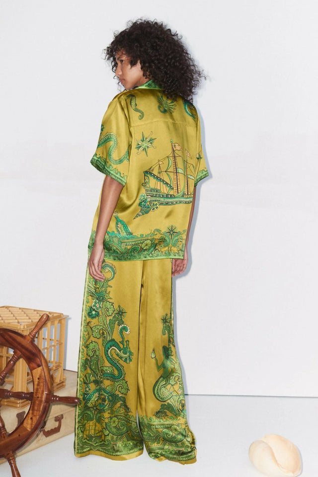 Alemais Solaris Silk Shirt 16 and Pant Set 16 - 16 / Print - Outfit Sets