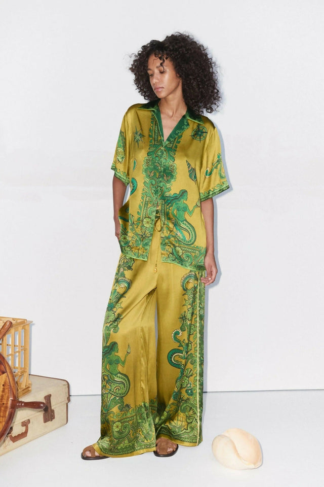 Alemais Solaris Silk Shirt 16 and Pant Set 16 - 16 / Print - Outfit Sets