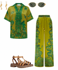 Alemais Solaris Silk Shirt and Pant Set - Outfit Sets