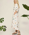 Alemais Soleil Embroided Linen Shirtdress Size 10 - 10 / Print - Dresses