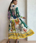 ALEMAIS - Alemais Soleil Patchwork Shirt Dress