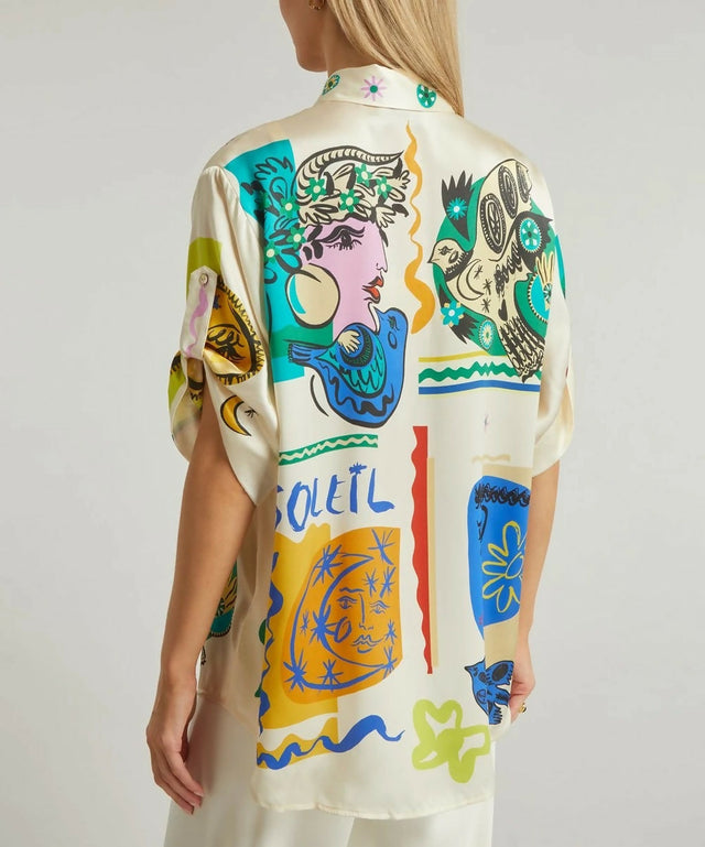 Alemais Soleil SIlk Shirt and Pant Set Print Size AU 14 - 14 / Print - Outfit Sets