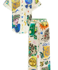 Alemais Soleil SIlk Shirt and Pant Set Print Size AU 14 - 14 / Print - Outfit Sets