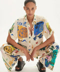 Alemais Soleil SIlk Shirt and Pant Set Print Size AU 14 - 14 / Print - Outfit Sets