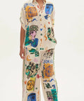 Alemais Soleil Silk Shirt & Pant Set - Size 8 & 10 - Outfit Sets