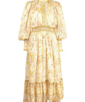 Alemais Solitaire Midi Dress in Watercolour Size AU 12 - 12 / Print - Dresses