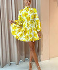 Alemais Sonny Mini Dress Yellow Floral Size 8 - Dresses