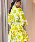 Alemais Sonny Mini Dress Yellow Floral Size 8 - Dresses