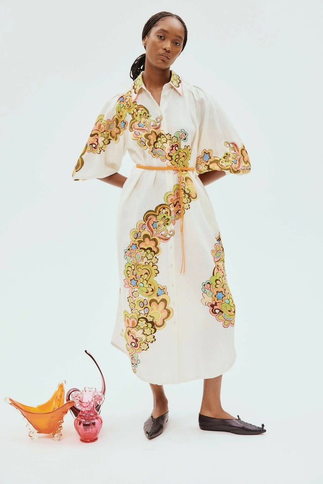 Alemais Starscape Shirtdress Print Size 14 - Dresses