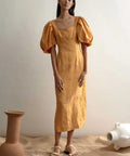 Alemais Sundance Midi Dress 12 - 12 / Yellow - Dresses