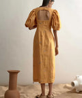 Alemais Sundance Midi Dress 12 - 12 / Yellow - Dresses