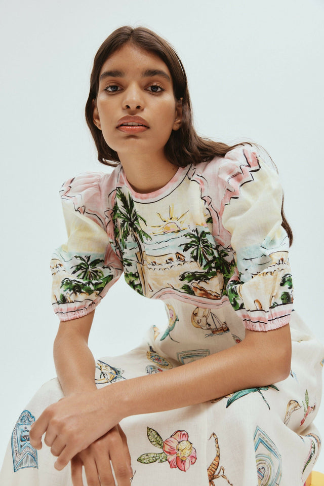 Alemais Sunset Midi Dress In Multi - 8 / Multi - Dresses