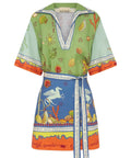 Alemais Surrealist V Neck Mini Dress Multi Print - Dresses