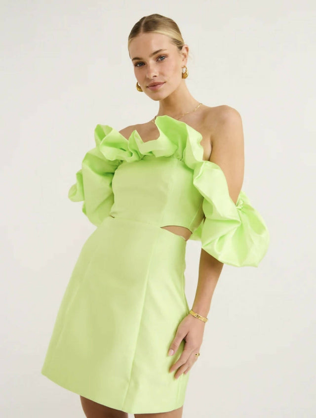 ALEMAIS - Alemais Suzi Off Shoulder Mini Dress