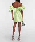 Alemais Suzi off Shoulder Mini Dress Size 8 & 10 - 10 / Green - Dresses