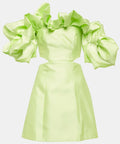 Alemais Suzi off Shoulder Mini Dress Size 8 & 10 - 10 / Green - Dresses