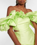 Alemais Suzi off Shoulder Mini Dress Size 8 & 10 - 10 / Green - Dresses