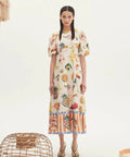 Alemais Theo Midi Dress Size 10 - 10 / Print - Dresses
