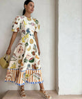 Alemais Theo Midi Dress Size 10 - 10 / Print - Dresses