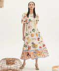 Alemais Theo Midi Dress Size 10 - 10 / Print - Dresses