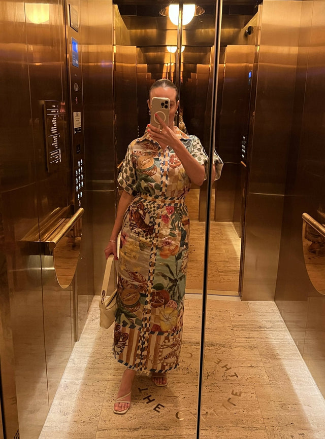 ALEMAIS - Alemais Theo Shirt and Column Skirt Set