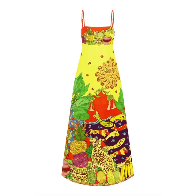Alemais Tiger Day Dress Multi Size AU 6 - 6 / Print - Dresses