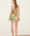 Alemais Toucan Tango Halter Mini Dress Cream and Brown Size 10 - 10 / Print - Dresses