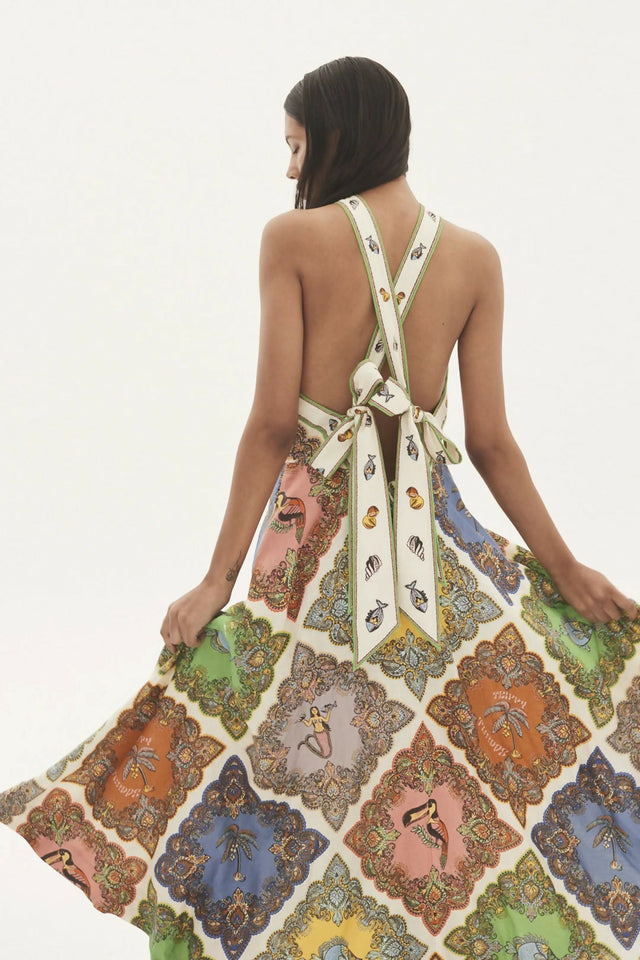 Alemais Trippy Troppo Halter Dress - Dresses