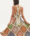 ALEMAIS - Alemais Trippy Troppo Halter Midi Dress