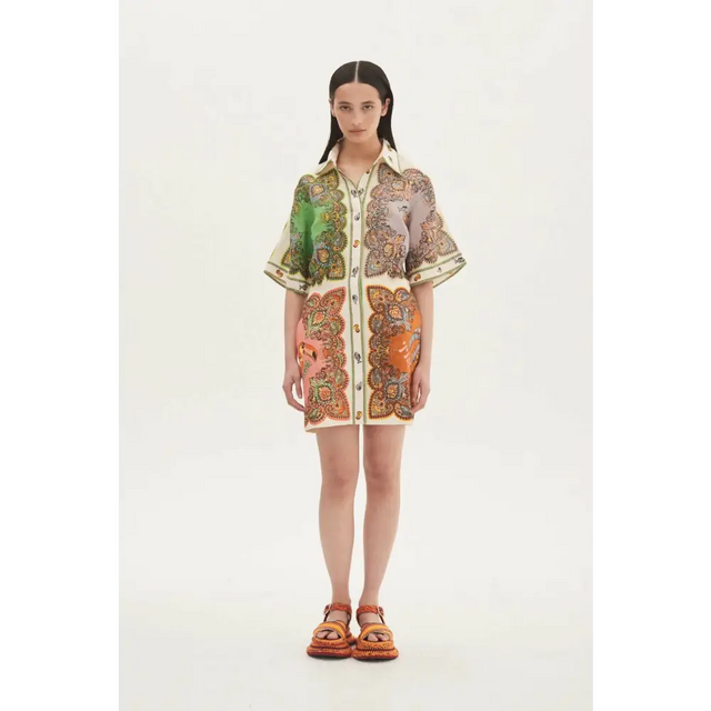 Alemais Trippy Troppo Mini Dress Multi Size 12 - 12 / Multi - Dresses
