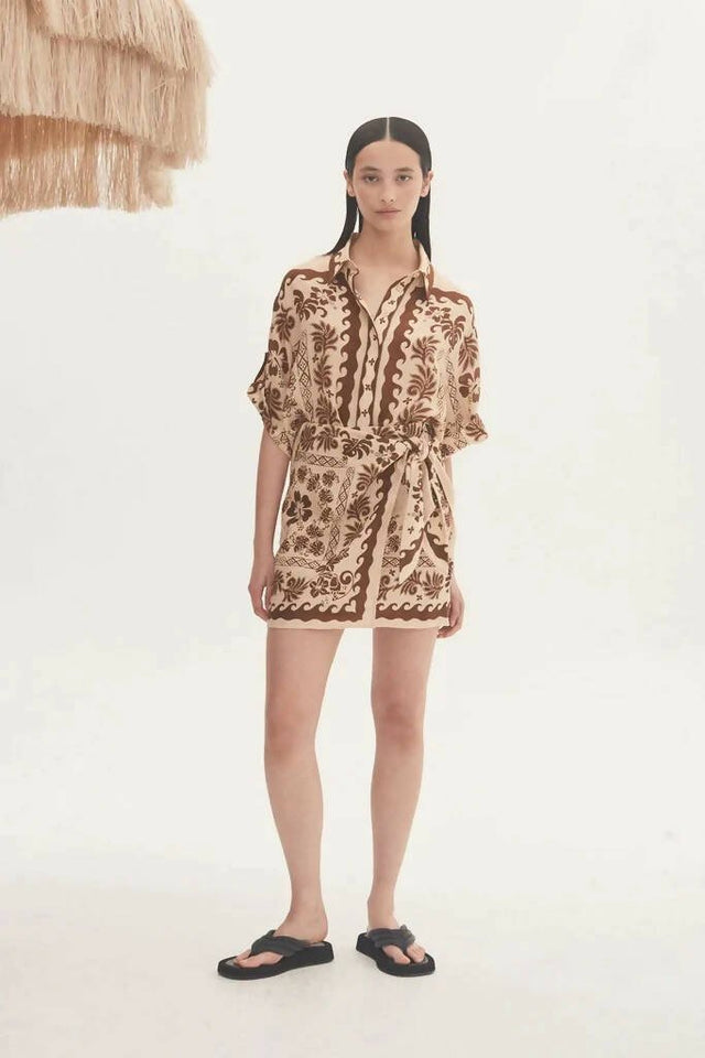 ALEMAIS - Alemais Tropic Shirt and Sarong Skirt Set