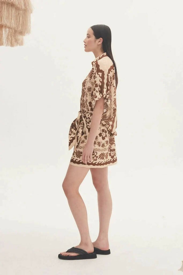 ALEMAIS - Alemais Tropic Shirt and Sarong Skirt Set