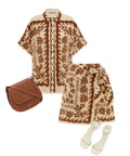 ALEMAIS - Alemais Tropic Shirt and Sarong Skirt Set