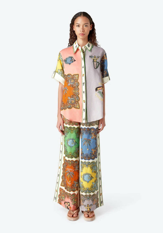 Alemais Troppo Trippy Shirt and Pant Set Multi Size 12 & 14 - Outfit Sets