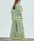 Alemais Velma Oversized Linen Shirt and Pants Set Green Floral Size AU 16 - 16 / Floral - Outfit Sets