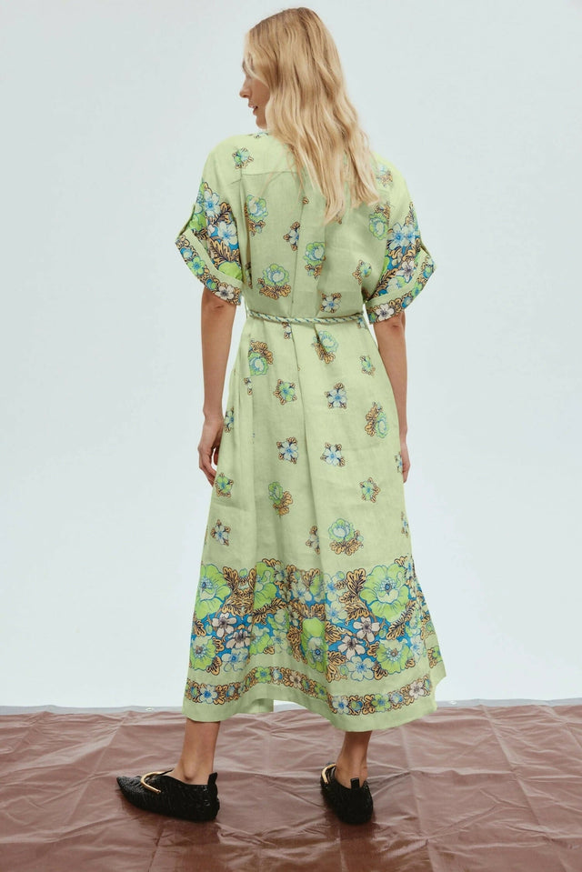 Alemais Velma Shirt Dress Green Size 14