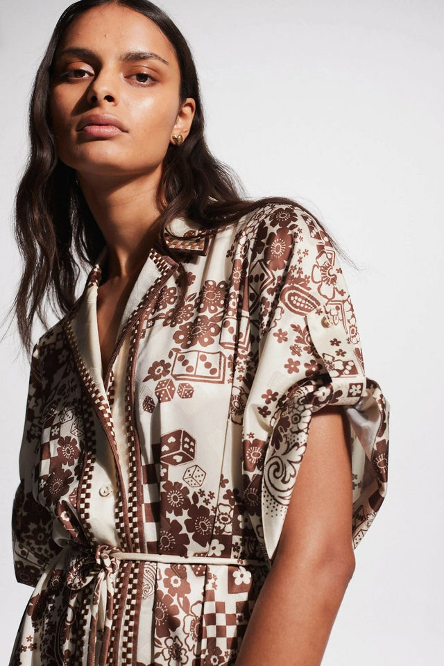 Alemais Vinnie Shirtdress - 10 / Brown - Dresses
