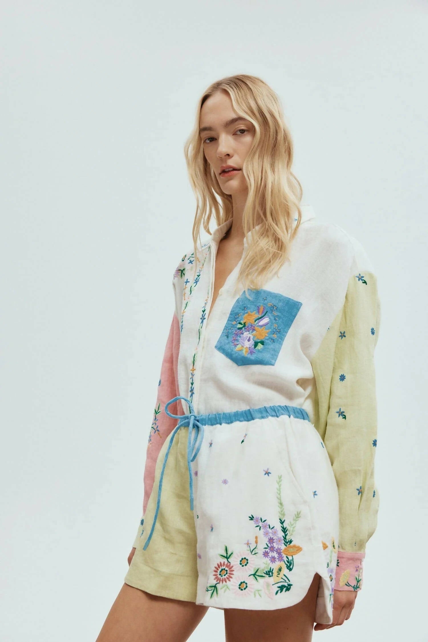 Alemais Willa Embroidered Shirt and Short Set | Passion For