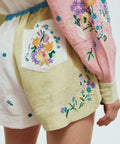 Alemais Willa Embroidered Shirt and Short Set - Outfit Sets