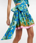 Alemais Winnie One Shouldered Mini Dress - 10 / Floral - Dresses