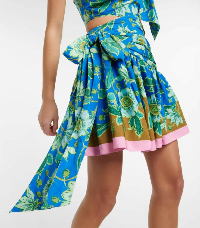Alemais Winnie One Shouldered Mini Dress - 10 / Floral - Dresses