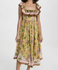 Alemais Winnie Ruffle Dress Size 10 - 10 / Print - Dresses