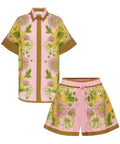 ALEMAIS - Alemais Winnie Spliced Shirt and Short Set