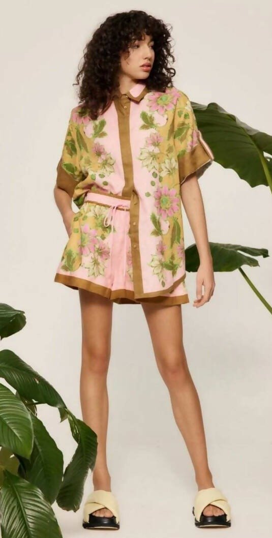 ALEMAIS - Alemais Winnie Spliced Shirt and Short Set