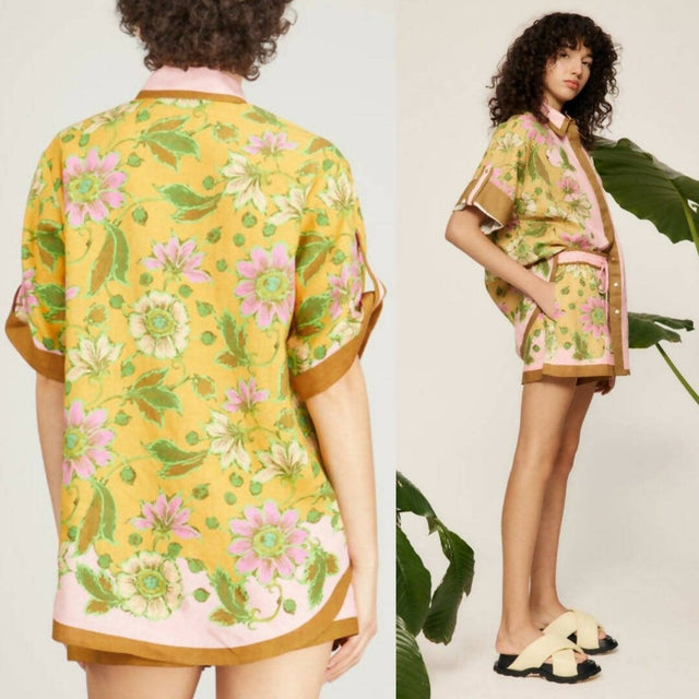 ALEMAIS - Alemais Winnie Spliced Shirt and Short Set