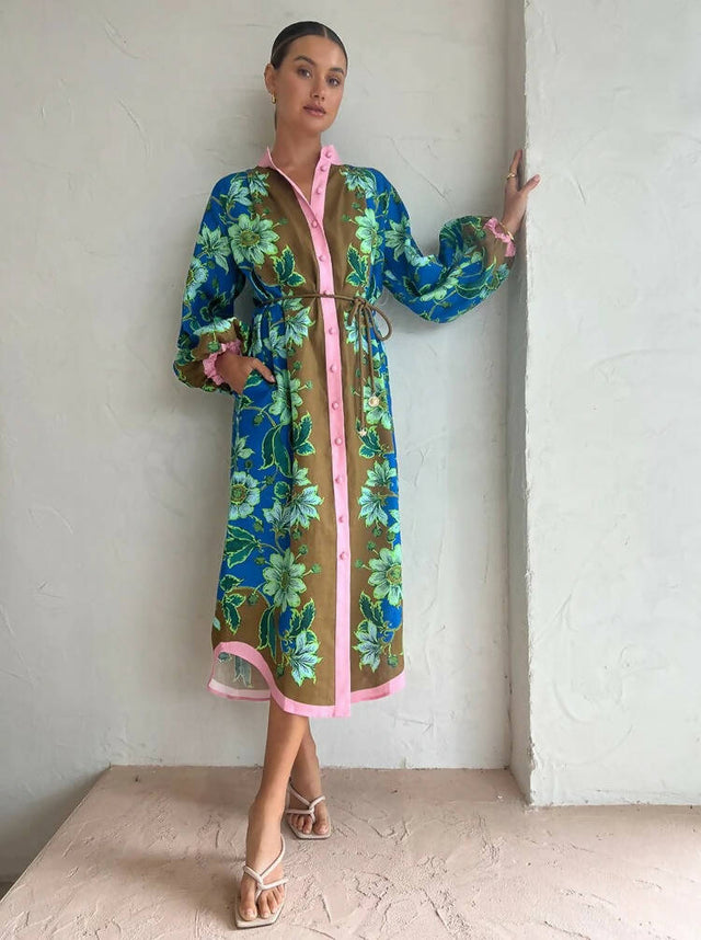 ALEMAIS - Alemais Winnie Spliced Shirtdress